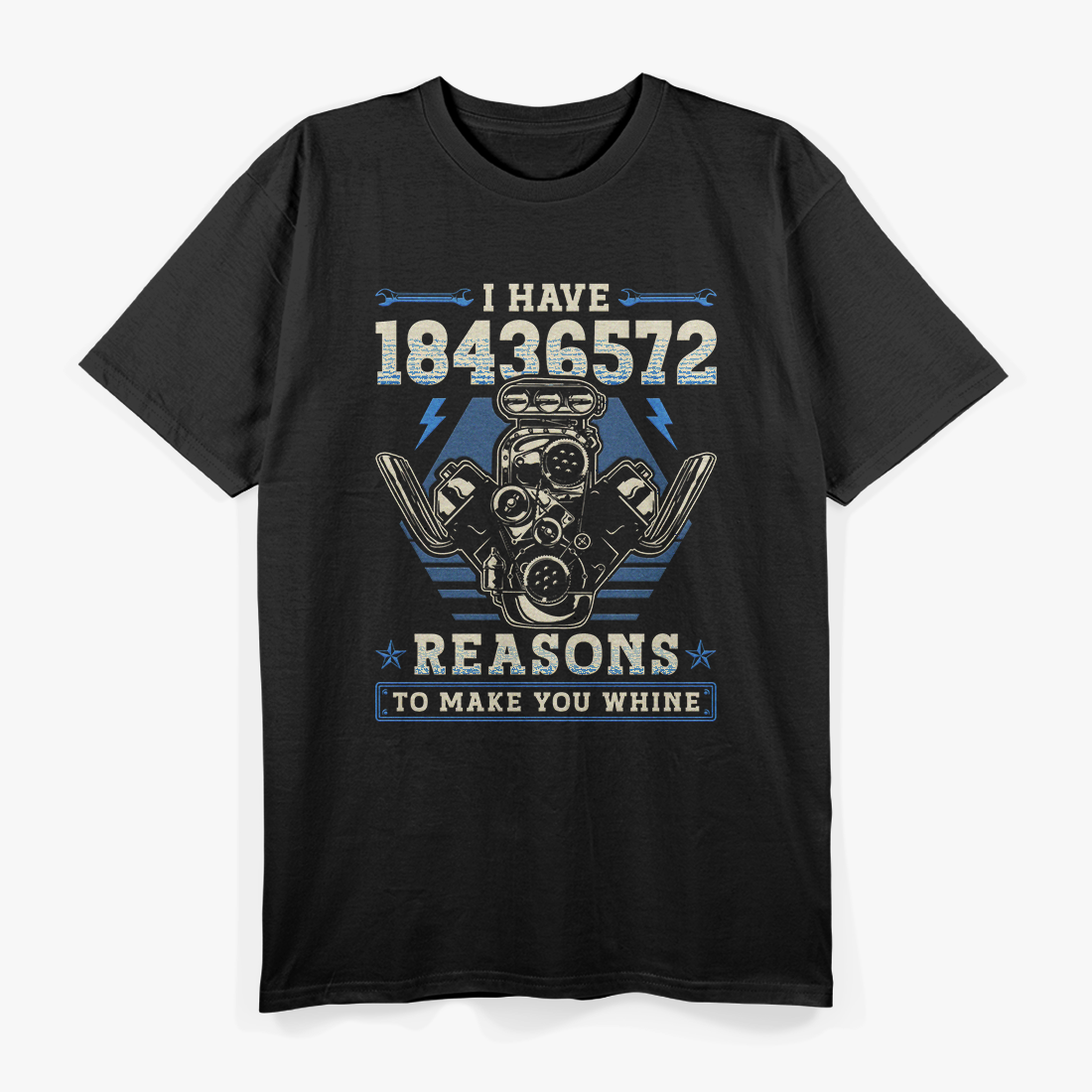 Dark Funny V8 Engine 18436572 Mechanic T-Shirt