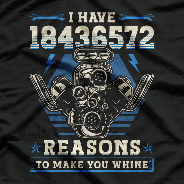 Dark Funny V8 Engine 18436572 Mechanic T-Shirt