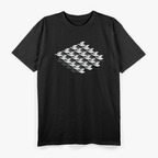 Fish Swan Lake Optical Illusion Artistic Design T-Shirt