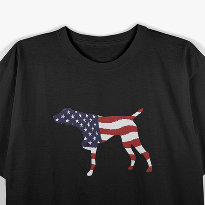 German Shorthaired Pointer – USA Flag Patriotic Dog T-Shirt