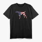 German Shorthaired Pointer – USA Flag Patriotic Dog T-Shirt