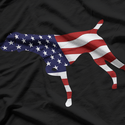 German Shorthaired Pointer – USA Flag Patriotic Dog T-Shirt