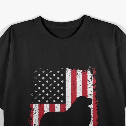 Great Pyrenees 4th of July American USA Flag Patriotic Dog T-Shirt