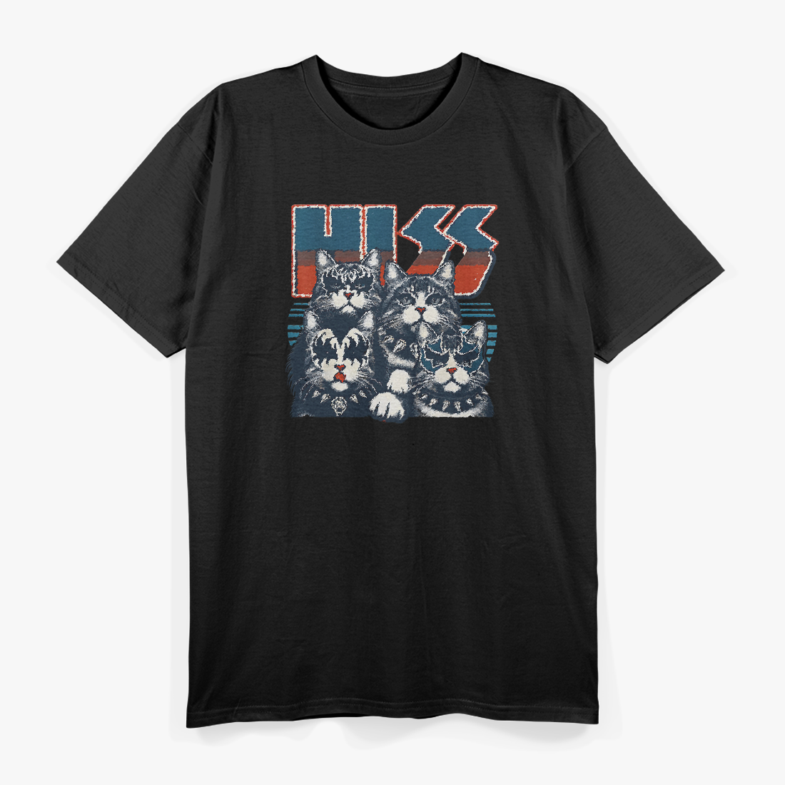 HISS: Rocking Cat Band Parody T-Shirt