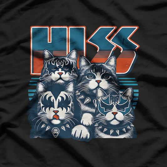 HISS: Rocking Cat Band Parody T-Shirt