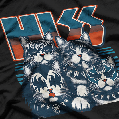 HISS: Rocking Cat Band Parody T-Shirt