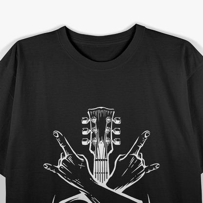 Hands Horns Guitar Rock T-Shirt