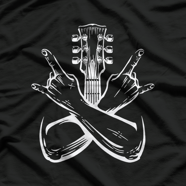 Hands Horns Guitar Rock T-Shirt