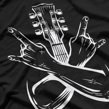 Hands Horns Guitar Rock T-Shirt