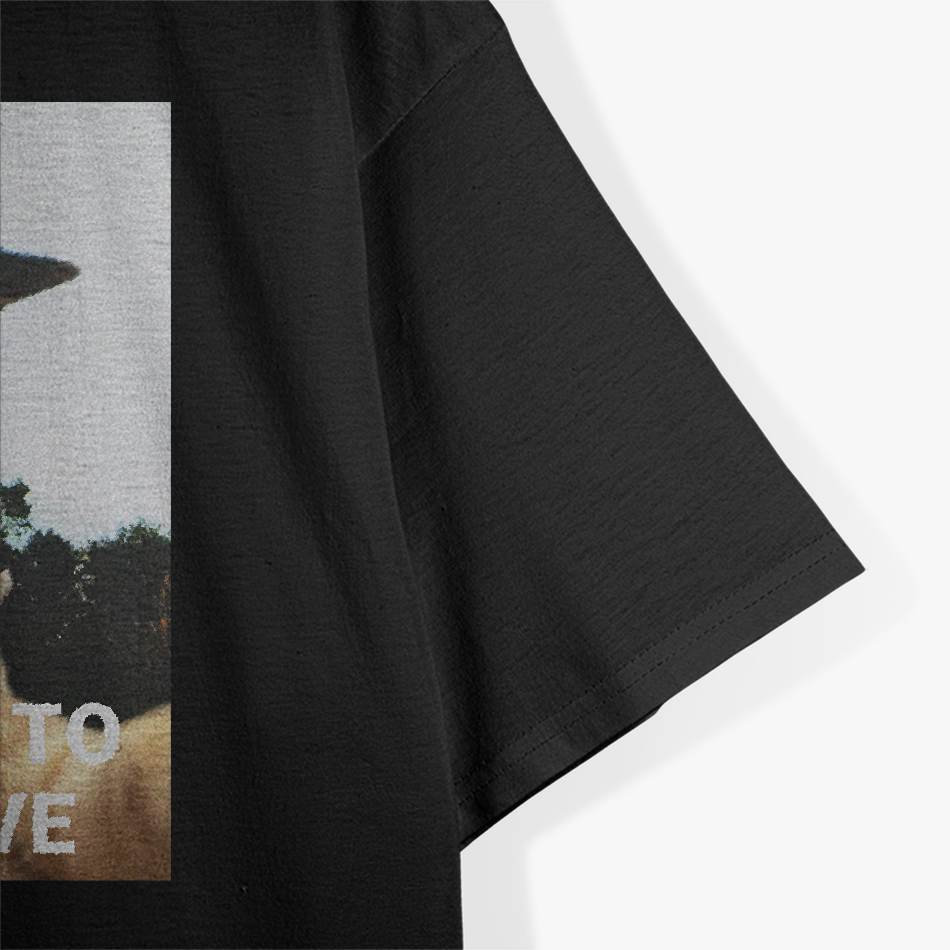 Funny Cat Selfie I Want to Believe UFO Alien Meme T-Shirt