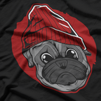 Pug Dog Face Cute Pet Lover Funny Animal T-Shirt