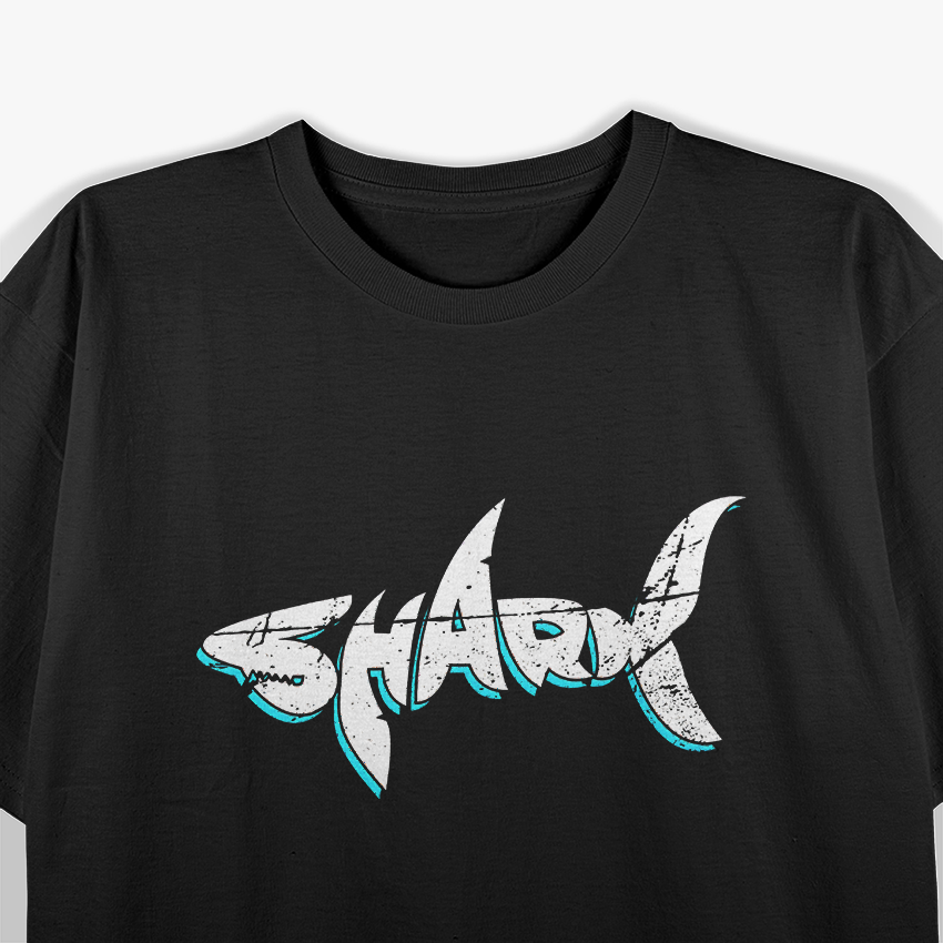 Retro Vintage Love Sharks Graphic Ocean Lover T-Shirt