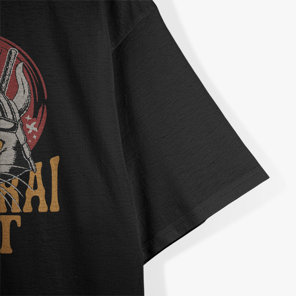 Samurai Cat Warrior Japanese Art Retro Vintage T-Shirt
