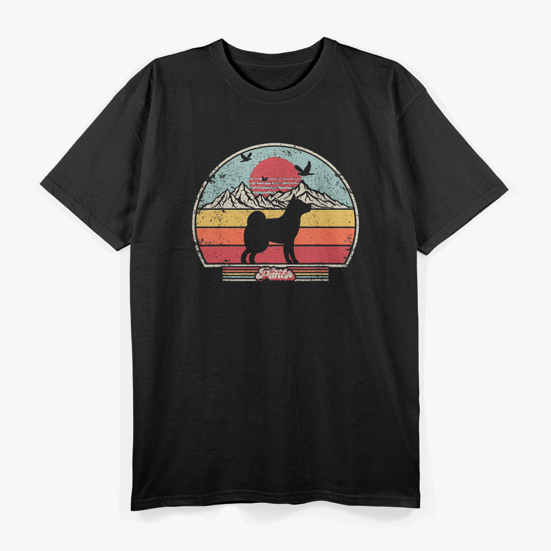 Shiba Inu, Retro Style T-Shirt