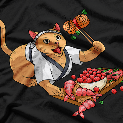 Sushi Cat - A Purrfect Japanese Food Lover T-Shirt