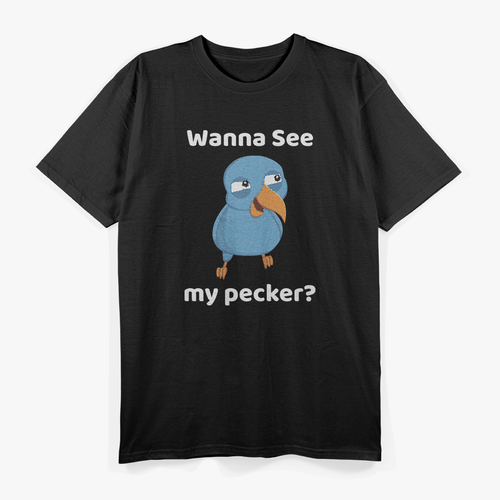 Check Out My Pecker – Funny Bird Humor Woodpecker Lover Gift T-Shirt
