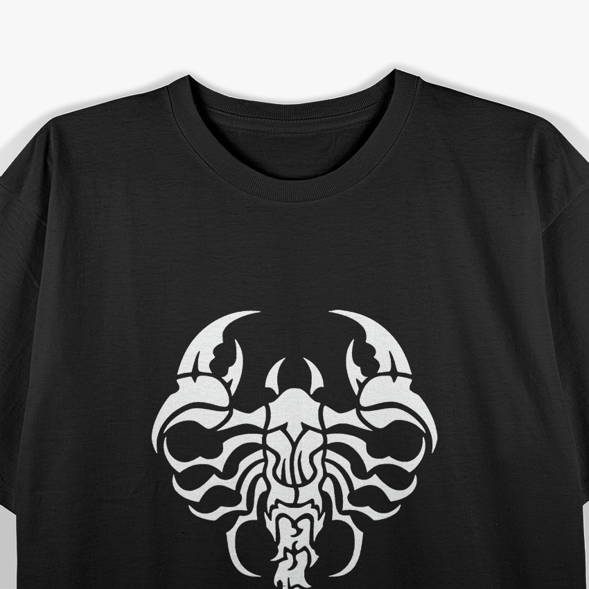 White Scorpion - Minimalist and Bold Animal Design T-Shirt