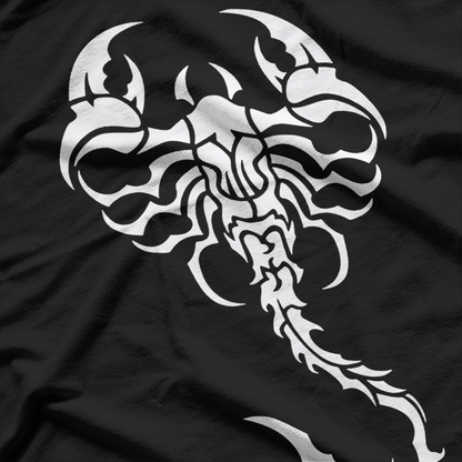 White Scorpion - Minimalist and Bold Animal Design T-Shirt