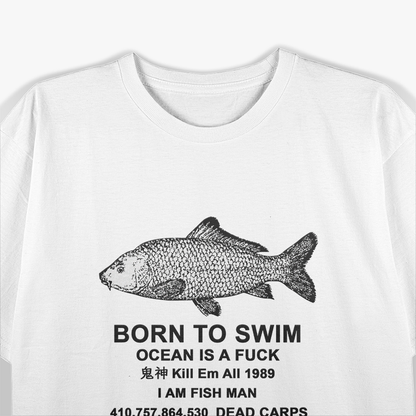 Born to Swim – Ocean Sea Life Diving Water Lover T-Shirt