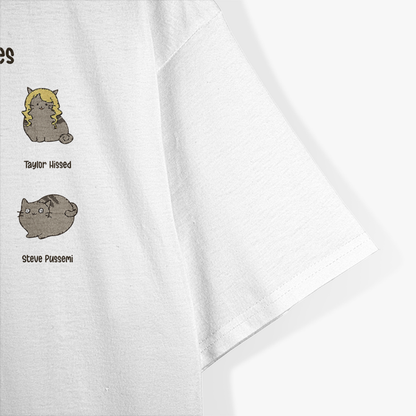 Celeb Kitties Funny Famous Cats Pop Culture Parody T-Shirt