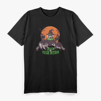 Witch’s Raccoon Cute Halloween Magic Animal Design T-Shirt