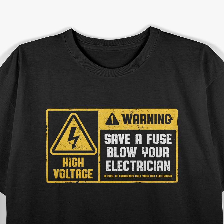 Electrician Save A Fuse Funny Lineman Wireman Retro Vintage T-Shirt