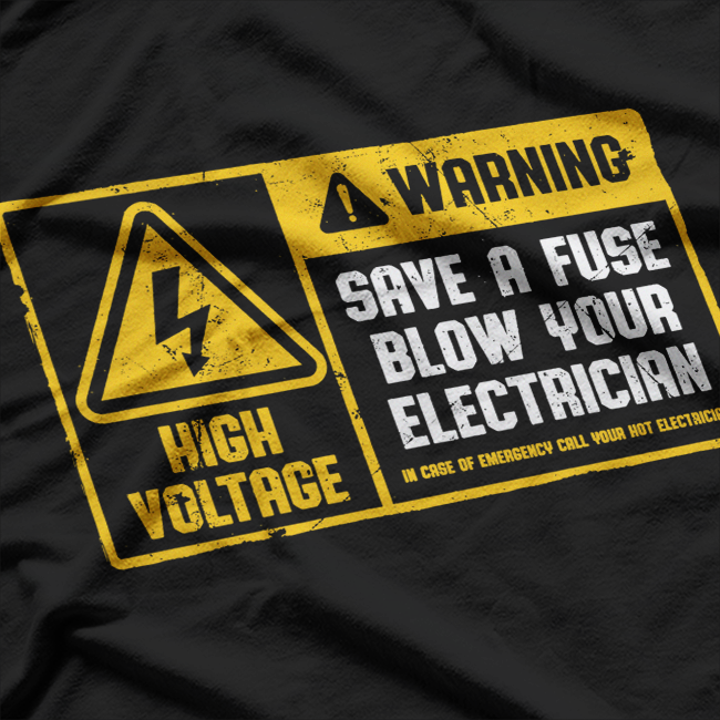 Electrician Save A Fuse Funny Lineman Wireman Retro Vintage T-Shirt