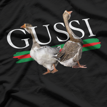 Funny Russian Goose ‘Gussi’ Meme Parody Silly Bird Humor T-Shirt