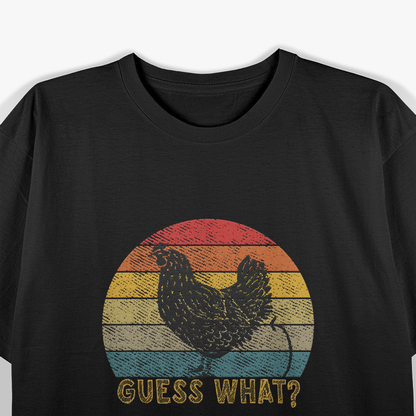 Funny What Chicken Farm Poultry Farmer Retro T-Shirt