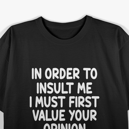 Warning: Highly Sarcastic – Funny Insult T-Shirt
