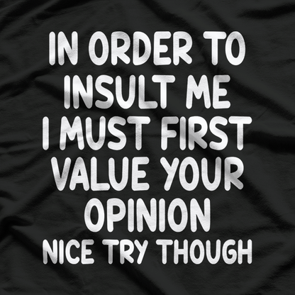 Warning: Highly Sarcastic – Funny Insult T-Shirt