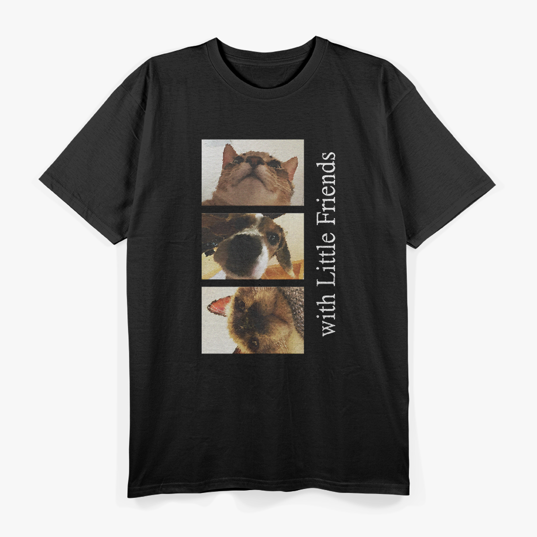 Pets With Little Friends Cute Animal Lover Companion T-Shirt