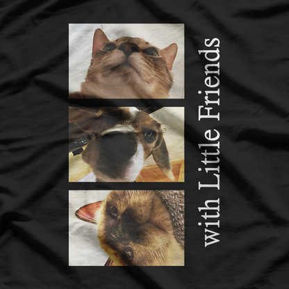 Pets With Little Friends Cute Animal Lover Companion T-Shirt