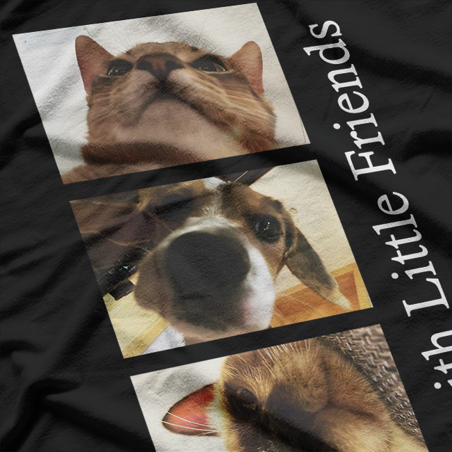 Pets With Little Friends Cute Animal Lover Companion T-Shirt