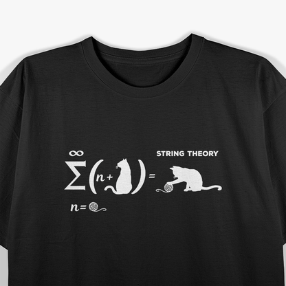 Schrödinger String Theory - Quantum Mechanics Cat Physicist T-Shirt