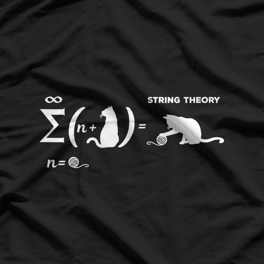 Schrödinger String Theory - Quantum Mechanics Cat Physicist T-Shirt