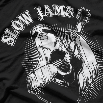 Sloth Playing Guitar T-Shirt