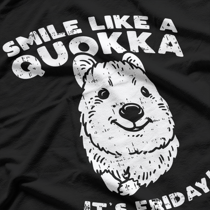 Smile Like A Quokka It’s Friday Australian Happy Animal Lover T-Shirt