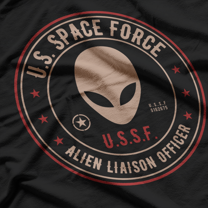 Space Force Alien Liaison Funny Sci-Fi Enthusiast T-Shirt