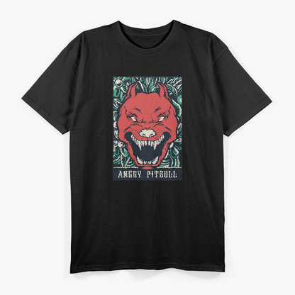 Angry Pitbull Fierce Dog Graphic Vintage Animal Lover T-Shirt