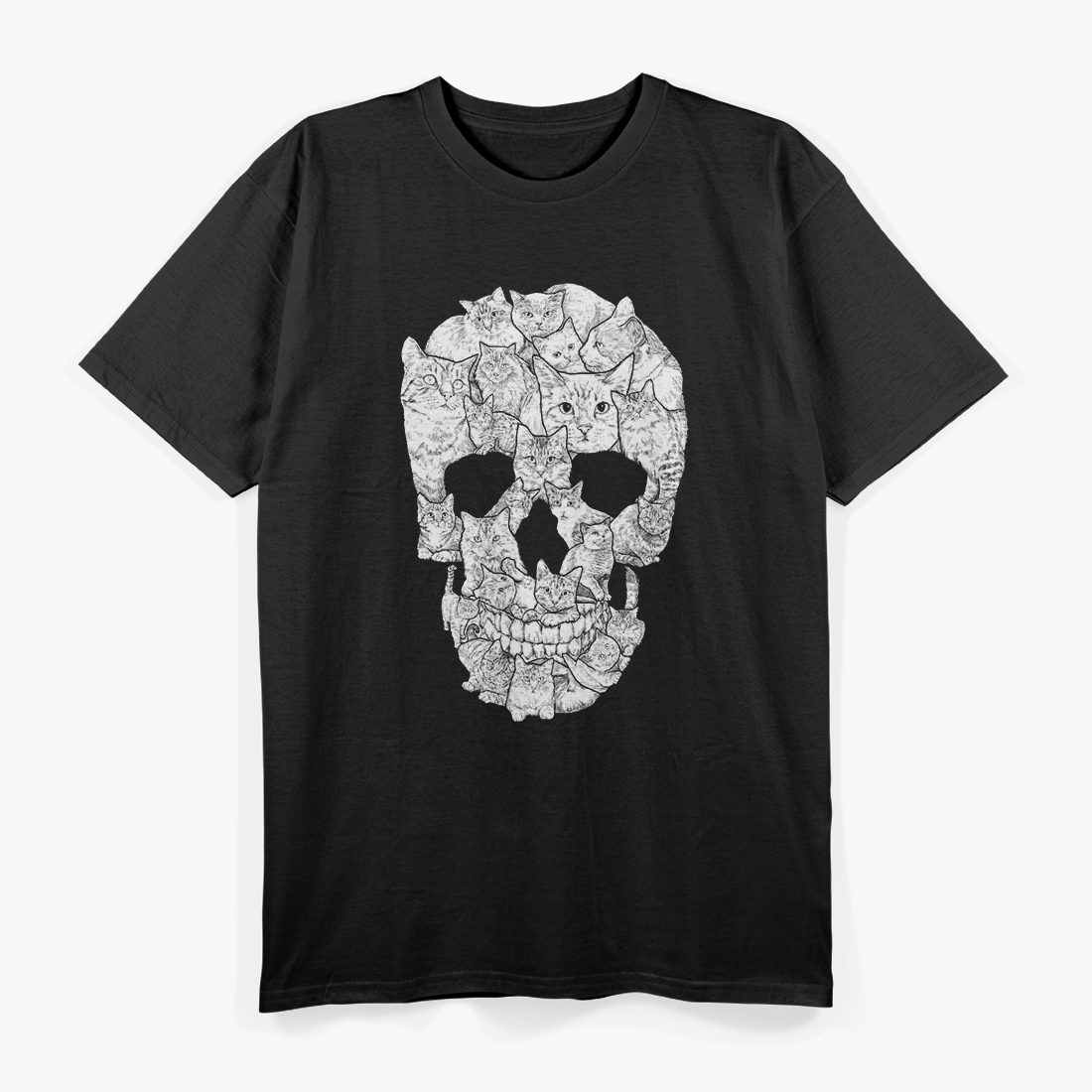 Cat Skull – Cool & Edgy Feline Design Classic T-Shirt