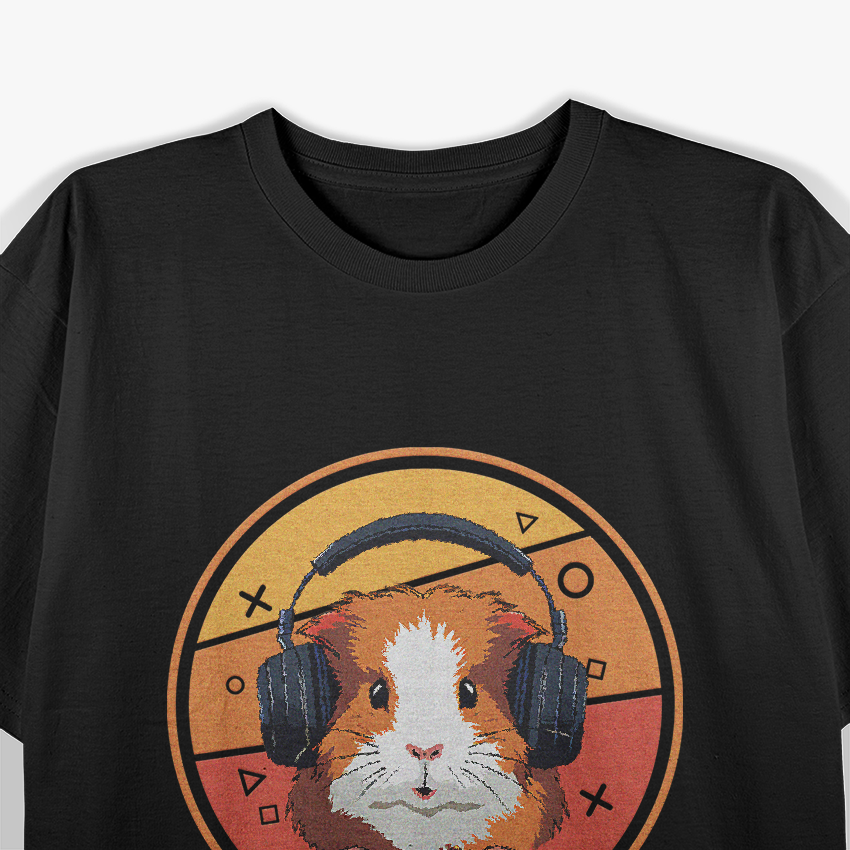 Retro Gaming Guinea Pig Vibes T-Shirt
