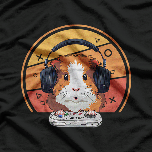 Retro Gaming Guinea Pig Vibes T-Shirt