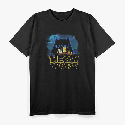 Meow Wars: Funny Cat Sci-Fi Parody T-Shirt