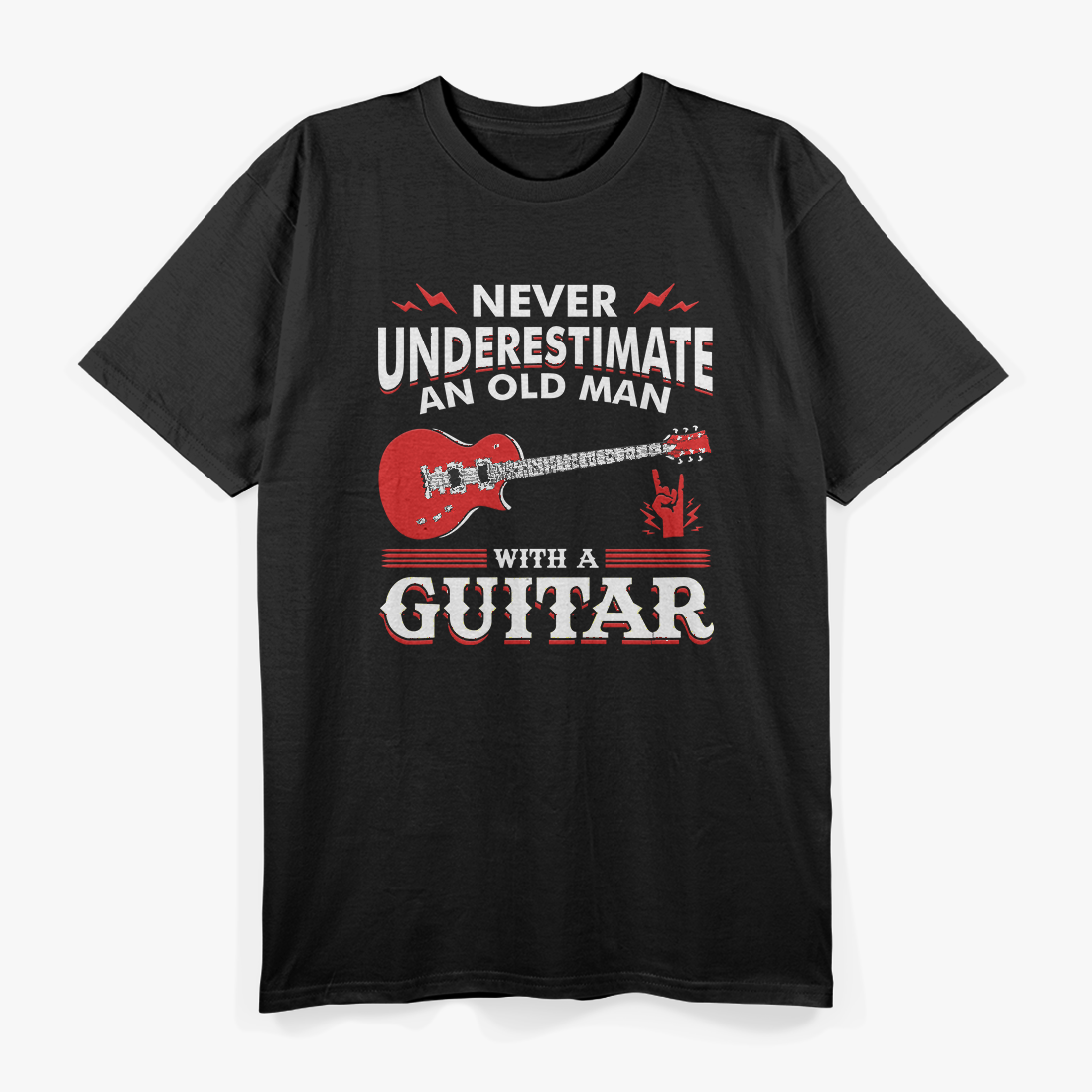 Never Underestimate an Old Man with a Guitar - A Legend in the Making T-Shirt