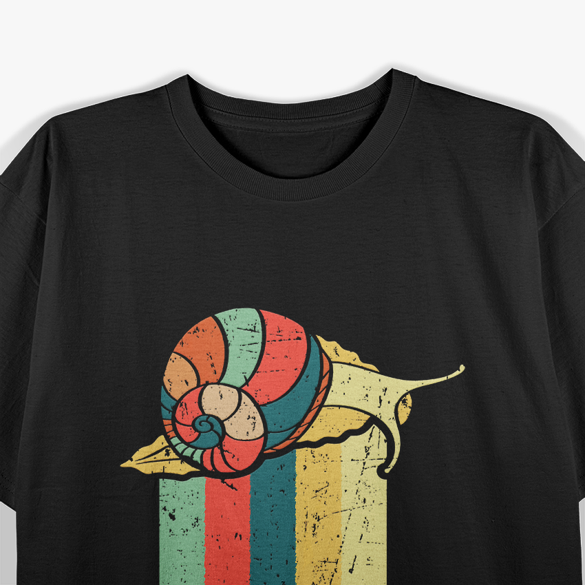 Retro Snail Vintage Art Style T-Shirt