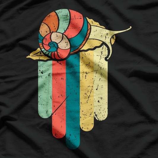 Retro Snail Vintage Art Style T-Shirt