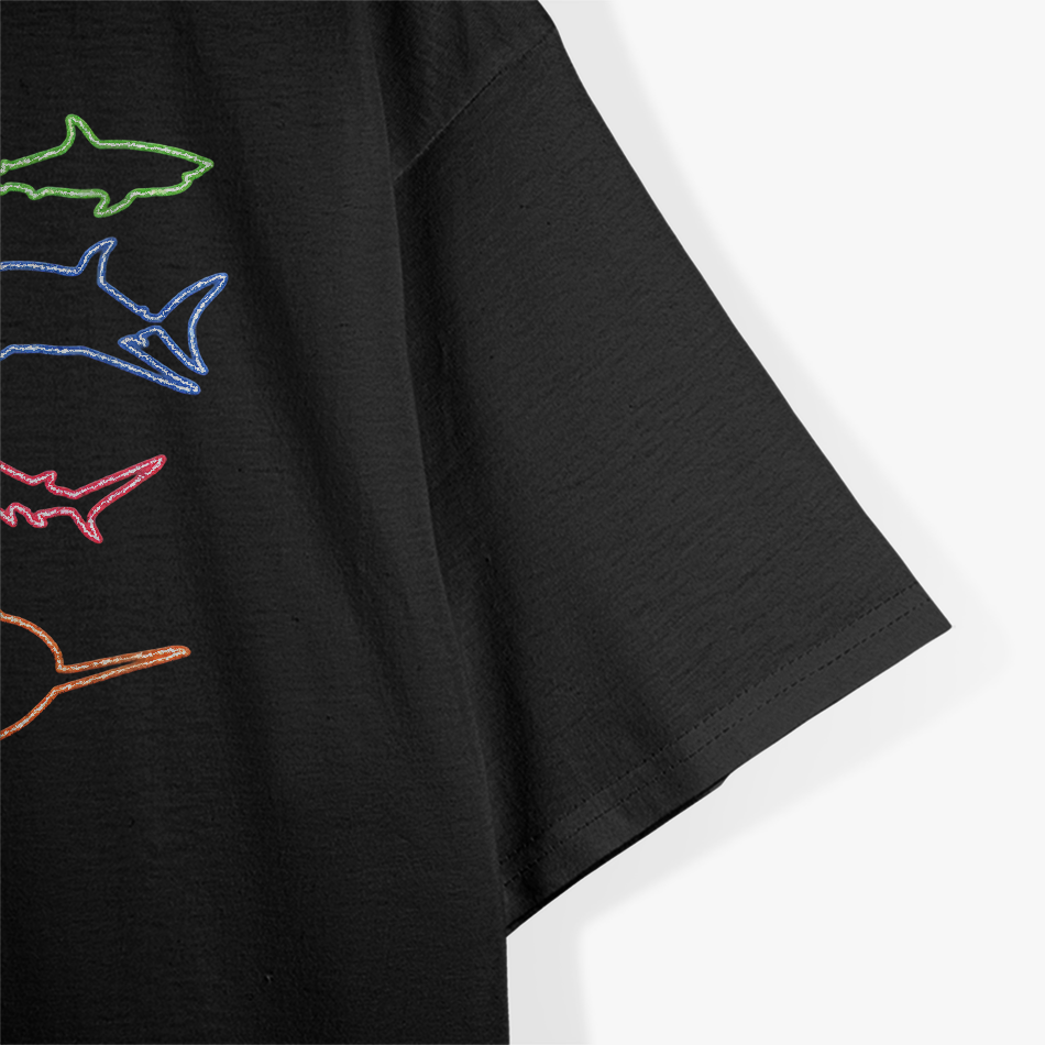 Shark Lovers Retro Fun Shark Enthusiast T-Shirt