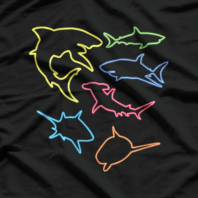 Shark Lovers Retro Fun Shark Enthusiast T-Shirt