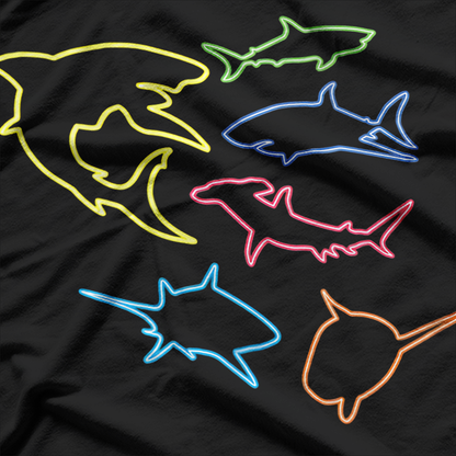 Shark Lovers Retro Fun Shark Enthusiast T-Shirt